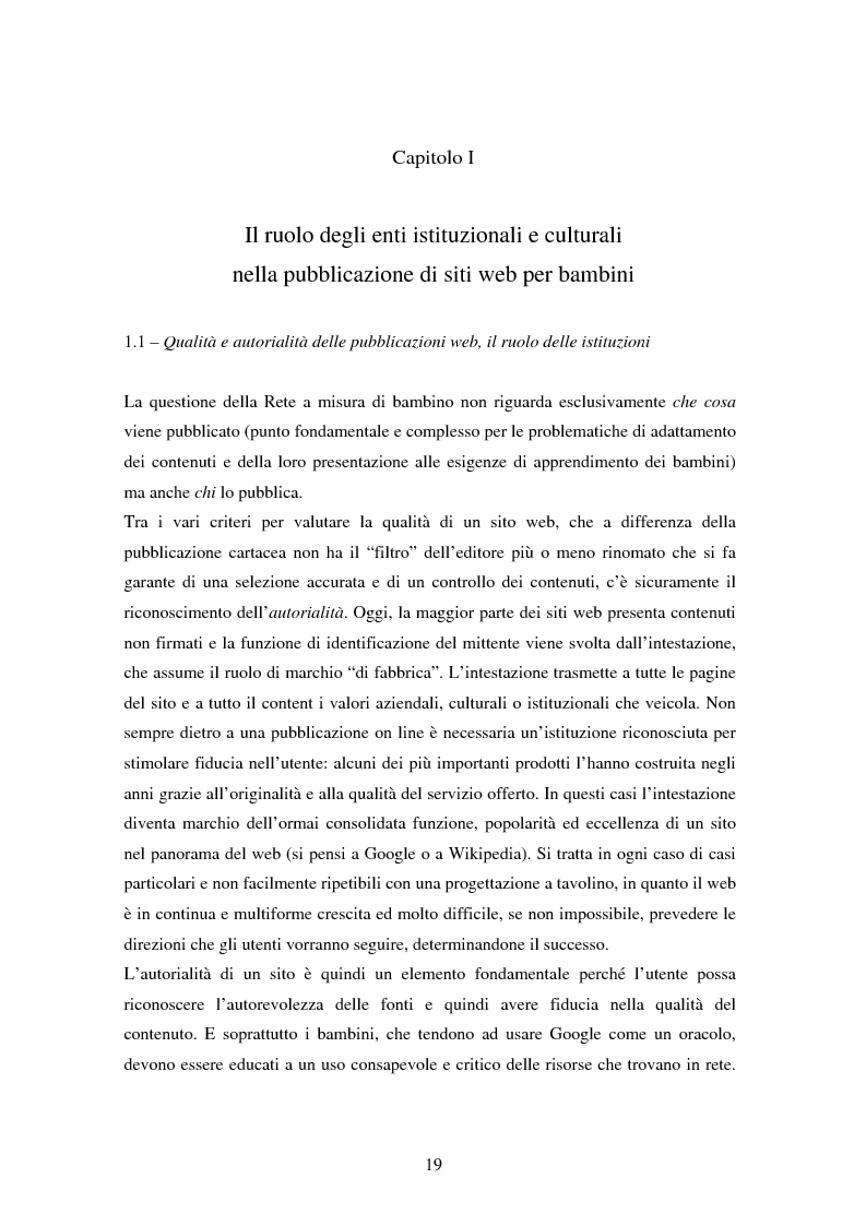 Anteprima della tesi: Bambini nel web: un'indagine sugli aspetti sociologici, psicologici e comunicativi, Pagina 12