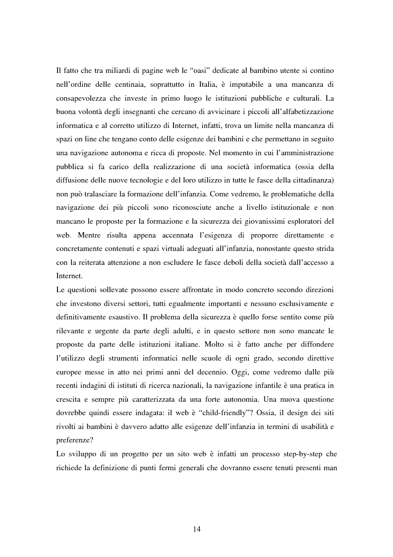 Anteprima della tesi: Bambini nel web: un'indagine sugli aspetti sociologici, psicologici e comunicativi, Pagina 8
