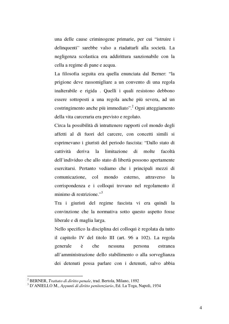 Anteprima della tesi: Il detenuto e i suoi affetti, Pagina 4