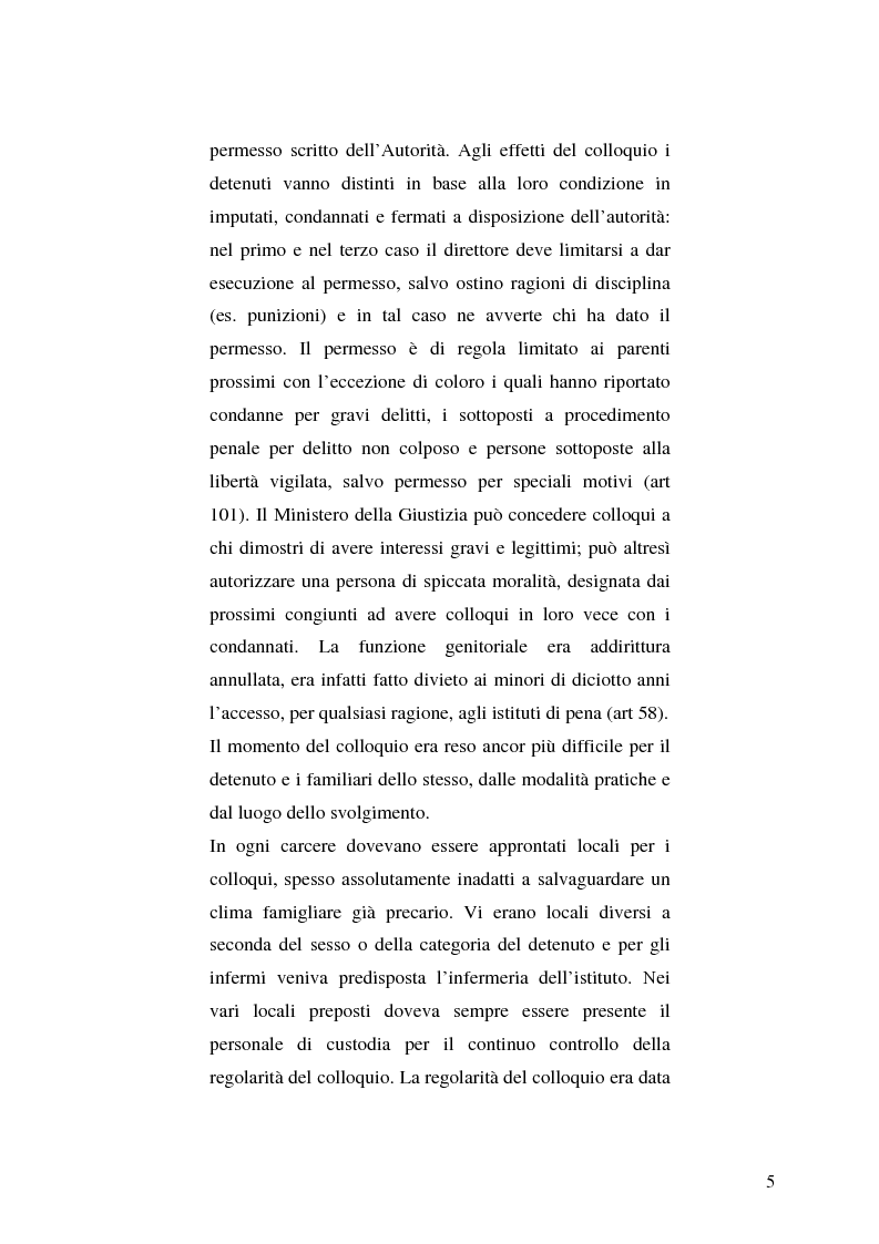 Anteprima della tesi: Il detenuto e i suoi affetti, Pagina 5