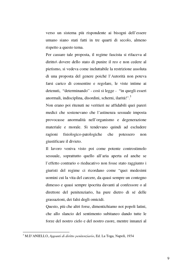 Anteprima della tesi: Il detenuto e i suoi affetti, Pagina 9