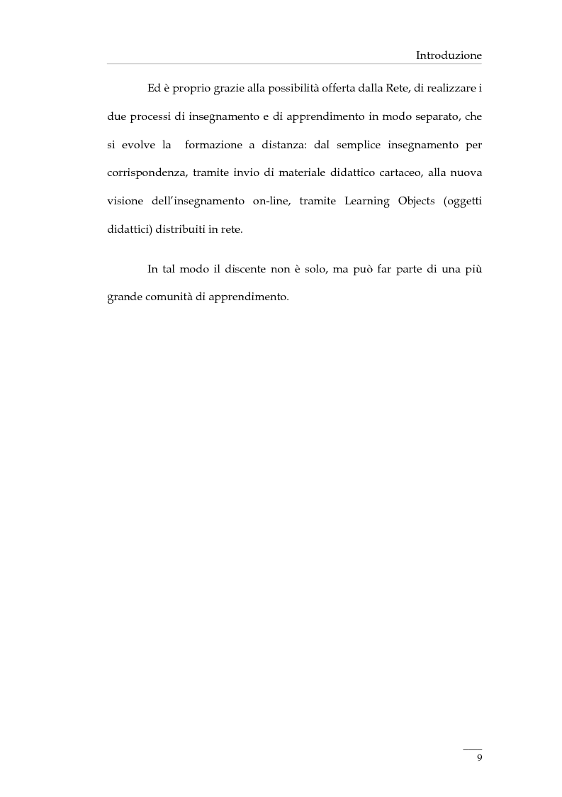 Anteprima della tesi: Qualità di Learning Object Repository. Valutazione degli aspetti architetturali, Pagina 2