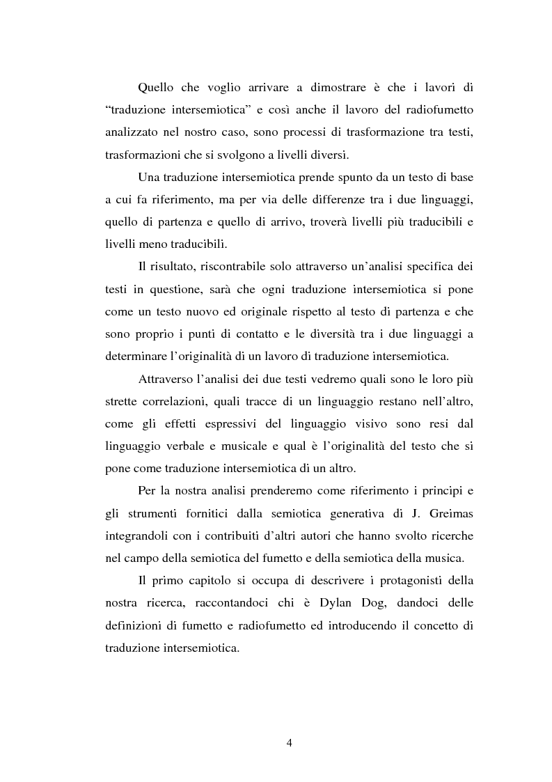 Anteprima della tesi: Dylan Dog alla radio. Analisi di una traduzione intersemiotica., Pagina 2