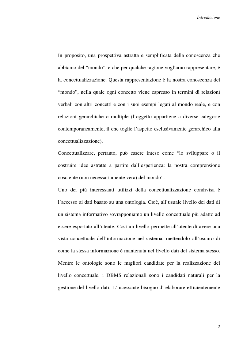 Anteprima della tesi: Formulazione di query su ontologie in DLR-Lite per l'interrogazione di modelli relazionali, Pagina 2