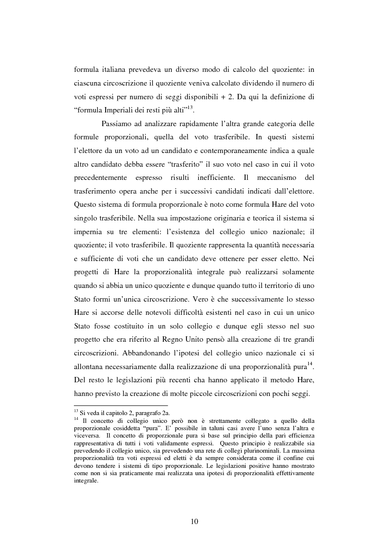 Anteprima della tesi: L'incidenza del sistema elettorale sul rapporto governo - parlamento, Pagina 10