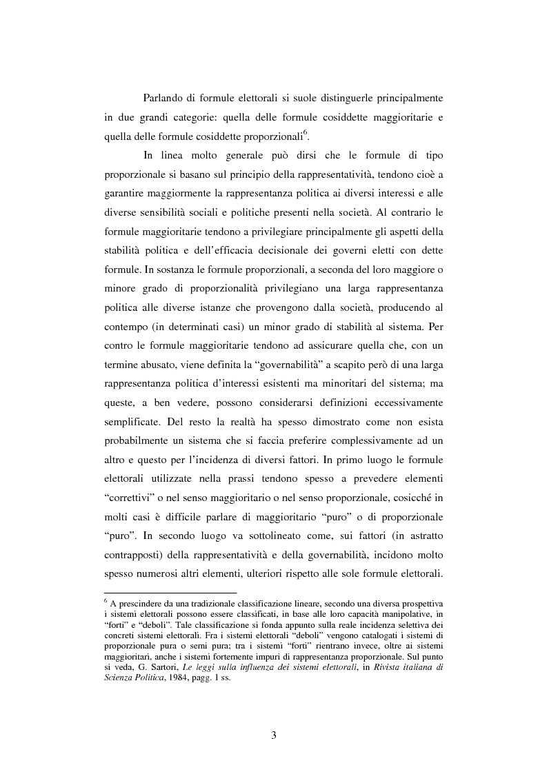 Anteprima della tesi: L'incidenza del sistema elettorale sul rapporto governo - parlamento, Pagina 3