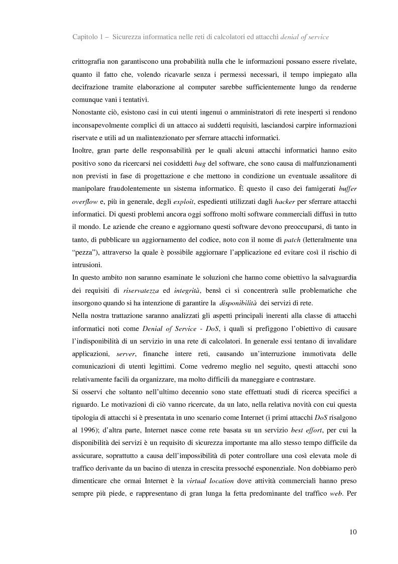 Anteprima della tesi: Implementazione e validazione di un protocollo di rete per la reazione alle intrusioni in reti di calcolatori, Pagina 3