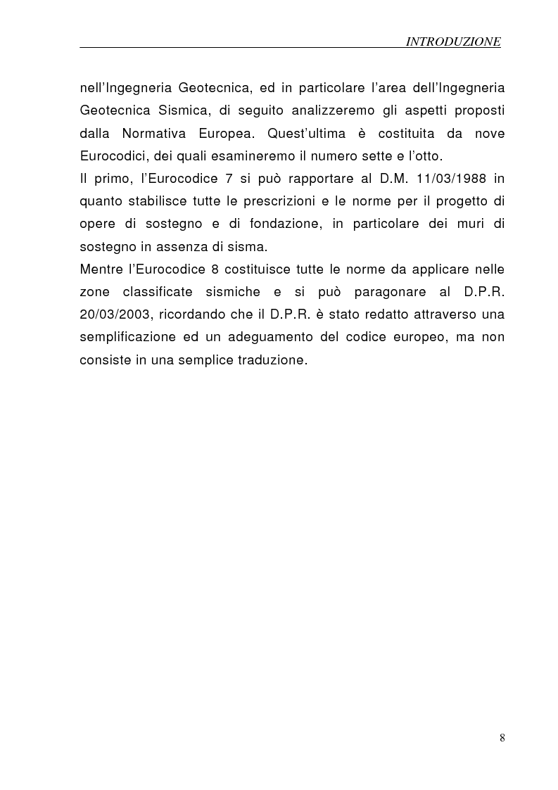 Anteprima della tesi: Muri di sostegno in zona sismica, Pagina 5