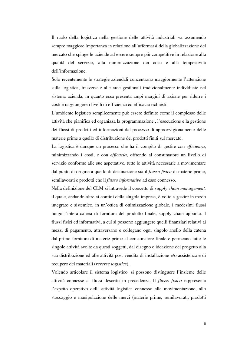 Anteprima della tesi: Le strategie competitive di una piccola impresa di autotrasporto di derrate alimentari del Lazio, Pagina 2