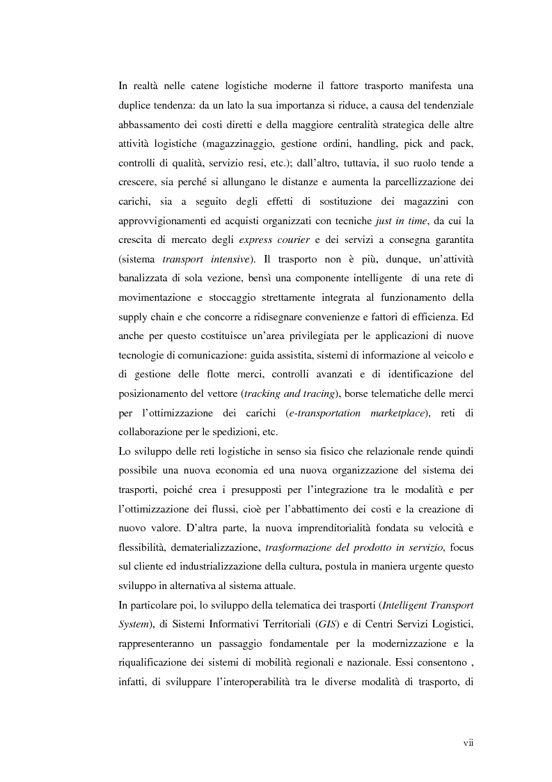 Anteprima della tesi: Le strategie competitive di una piccola impresa di autotrasporto di derrate alimentari del Lazio, Pagina 7