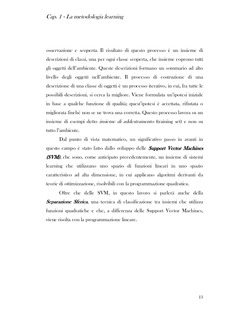 Anteprima della tesi: Classification techniques of protein spectra for the diagnosis of prostate cancer, Pagina 13