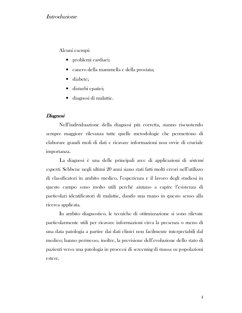 Anteprima della tesi: Classification techniques of protein spectra for the diagnosis of prostate cancer, Pagina 4