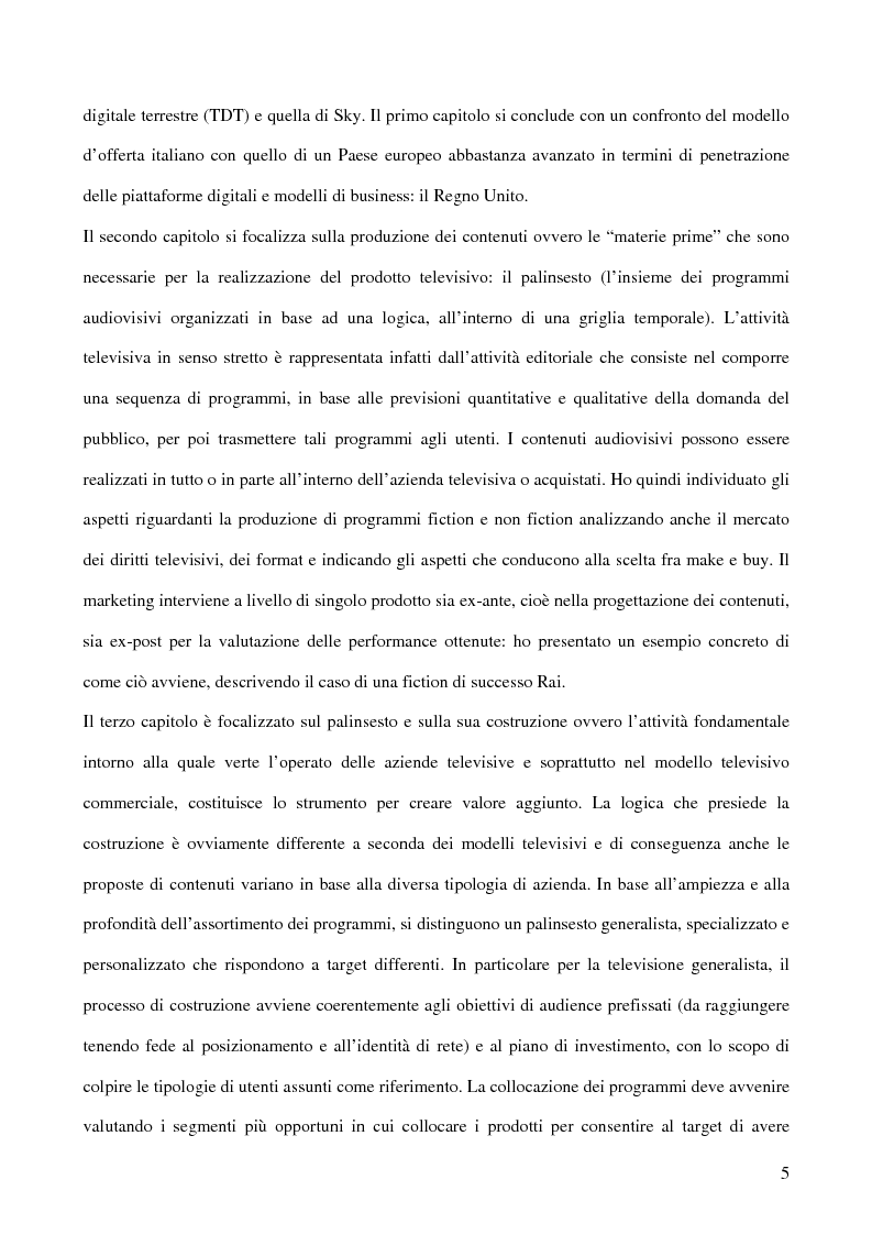 Anteprima della tesi: Il marketing in contesti non tradizionali: il mercato televisivo italiano, Pagina 2