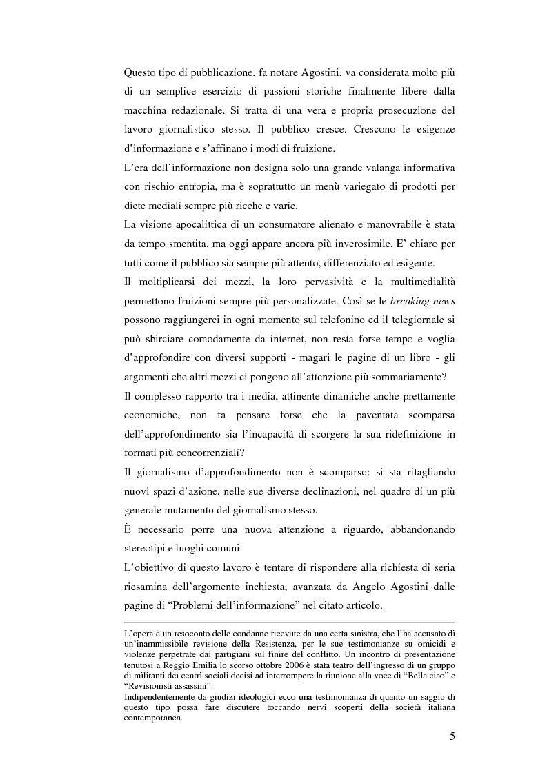 Anteprima della tesi: Il giornalismo d'inchiesta: nuovi spazi di ridefinizione, Pagina 2