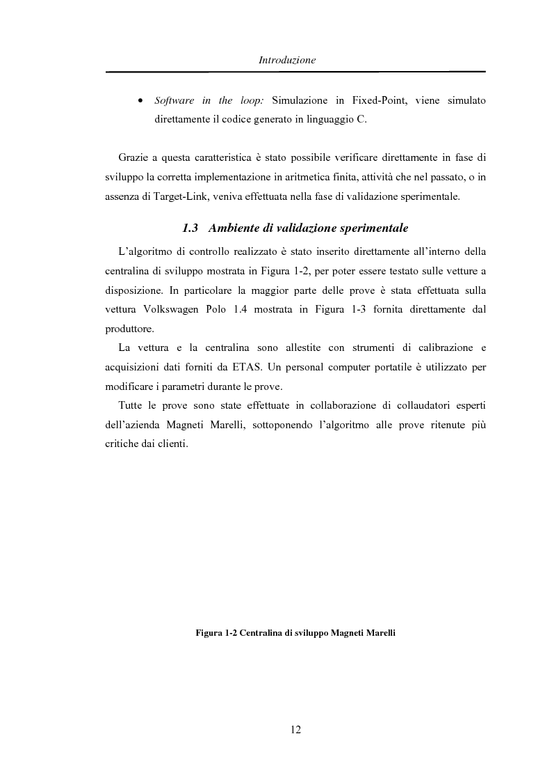 Anteprima della tesi: Controllo del regime di minimo per sistemi ''Torque Based'': Un approccio polinomiale, Pagina 4