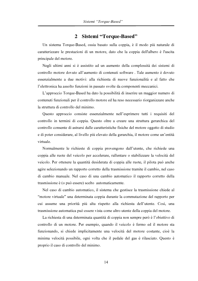 Anteprima della tesi: Controllo del regime di minimo per sistemi ''Torque Based'': Un approccio polinomiale, Pagina 6