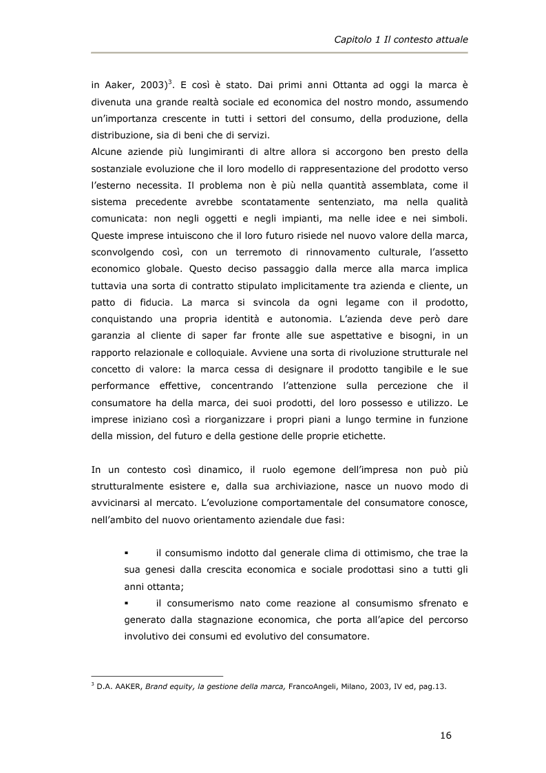Anteprima della tesi: La comunicazione integrata come fonte dell’immagine di marca. Una verifica empirica: il caso Barilla., Pagina 11