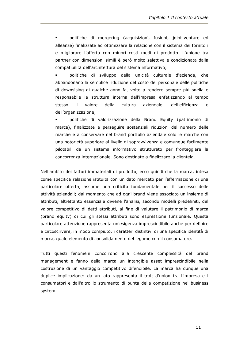 Anteprima della tesi: La comunicazione integrata come fonte dell’immagine di marca. Una verifica empirica: il caso Barilla., Pagina 6