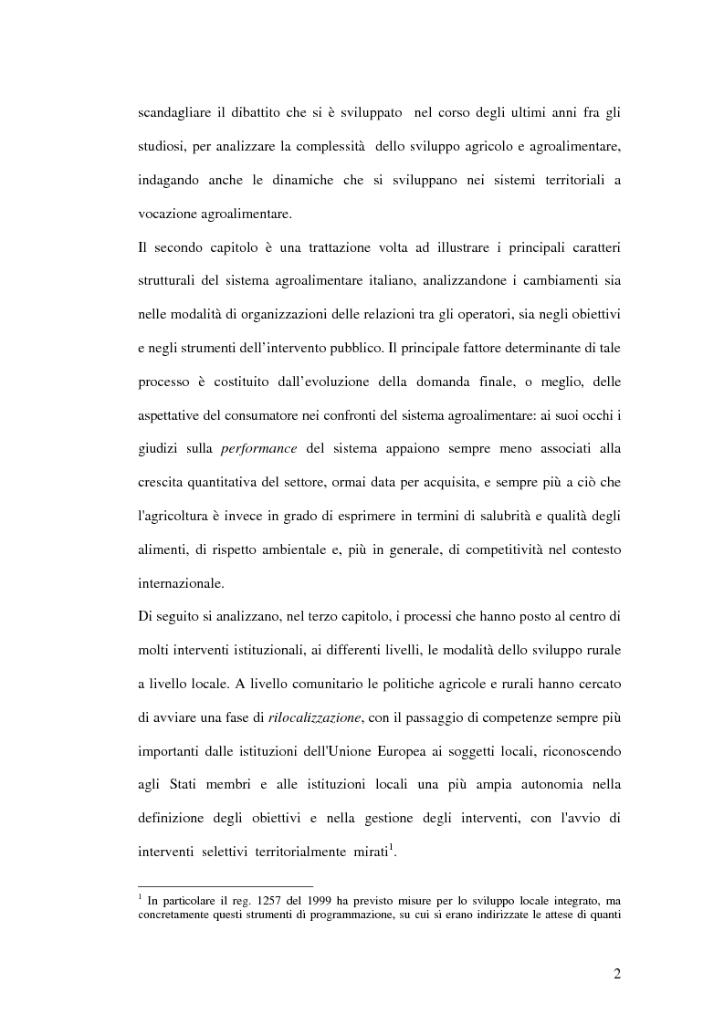 Anteprima della tesi: Innovazione e competitività nei sistemi agroalimentari: il ruolo delle politiche dell'Unione Europea, Pagina 2