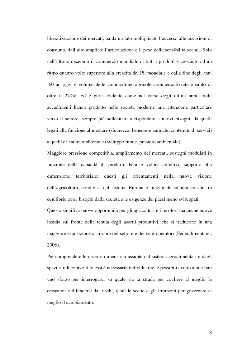 Anteprima della tesi: Innovazione e competitività nei sistemi agroalimentari: il ruolo delle politiche dell'Unione Europea, Pagina 8