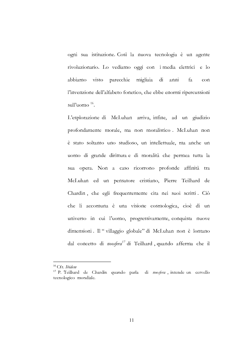 Anteprima della tesi: Marshall McLuhan e la comprensione dei media, Pagina 11