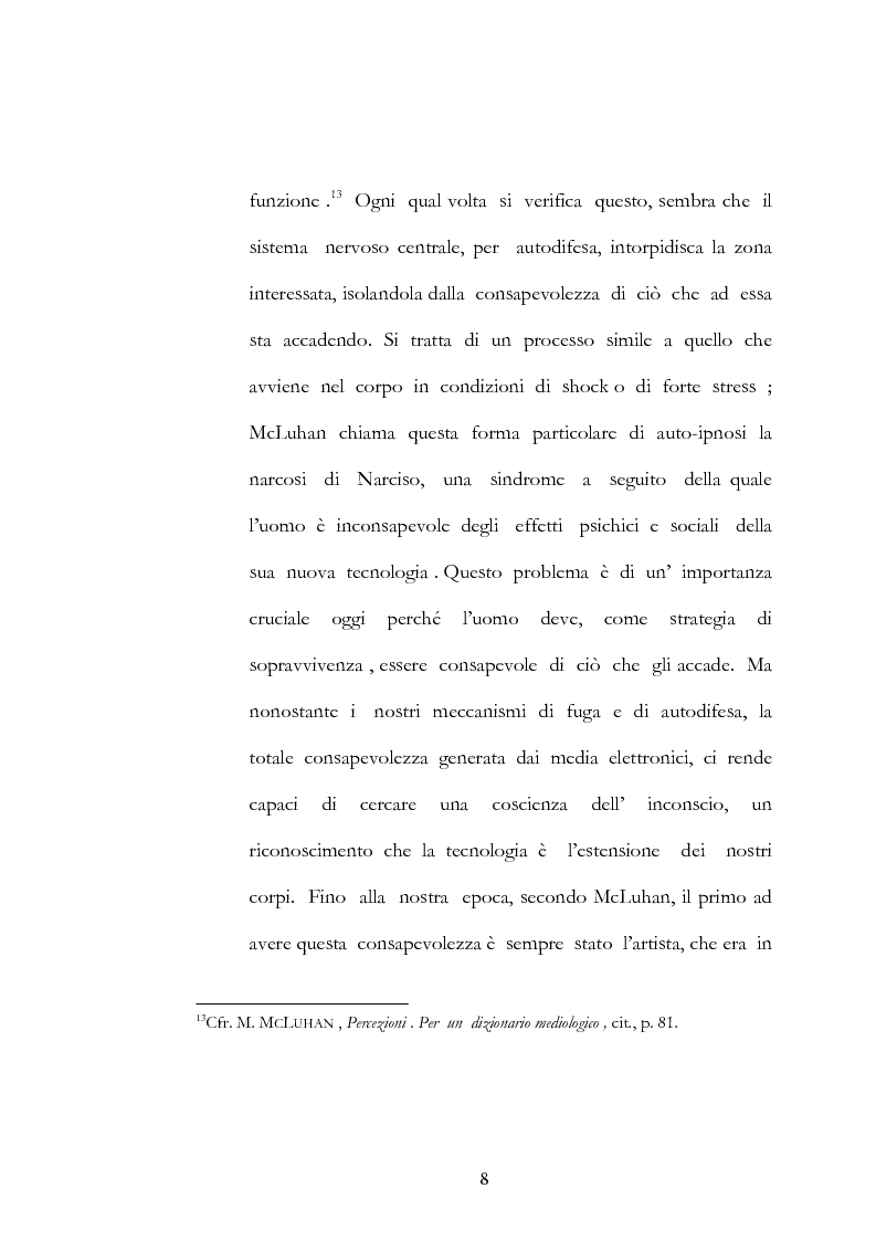 Anteprima della tesi: Marshall McLuhan e la comprensione dei media, Pagina 8