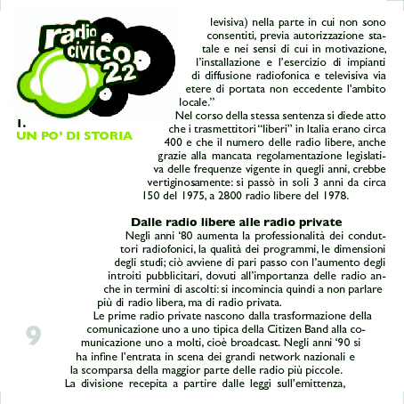 Anteprima della tesi: Radio Civico 22 - WebRadio per Gruppi Musicali Emergenti, Pagina 4