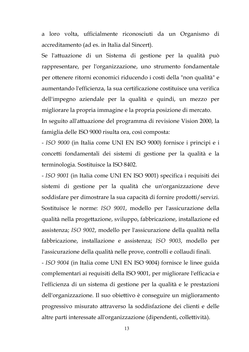 Anteprima della tesi: Raggiungere il successo attraverso la ''customer satisfaction''. Il caso delle aziende sanitarie, Pagina 13