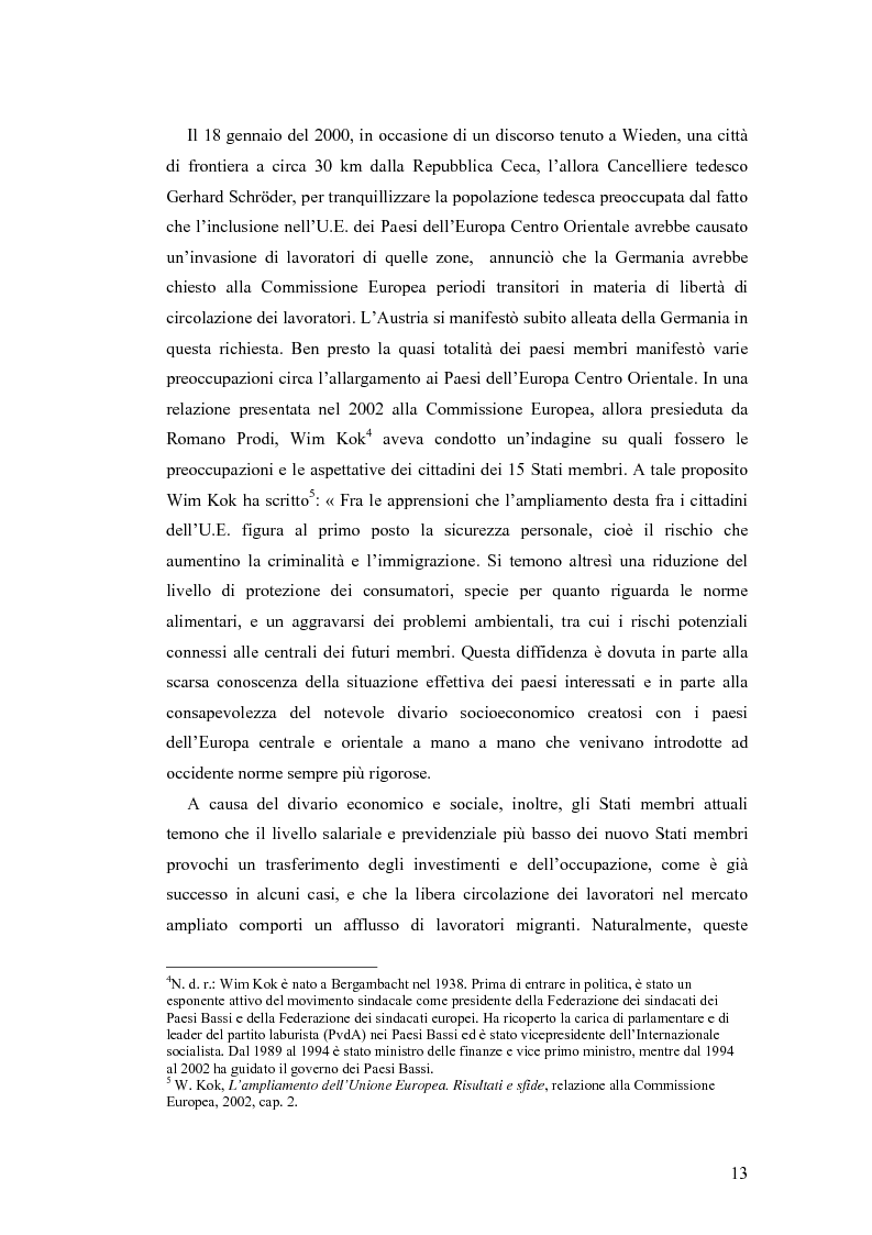 Anteprima della tesi: Polonia: frontiera dell'Unione Europea. La politica d'immigrazione nel contesto socio-giuridico polacco., Pagina 9