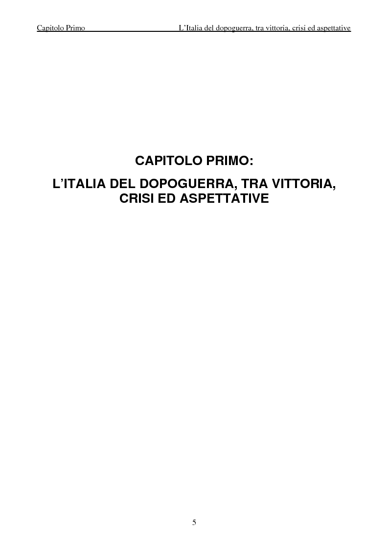 Anteprima della tesi: Genesi ed affermazione del movimento fascista nelle pagine de ''La Nazione'' (1919-1922), Pagina 5