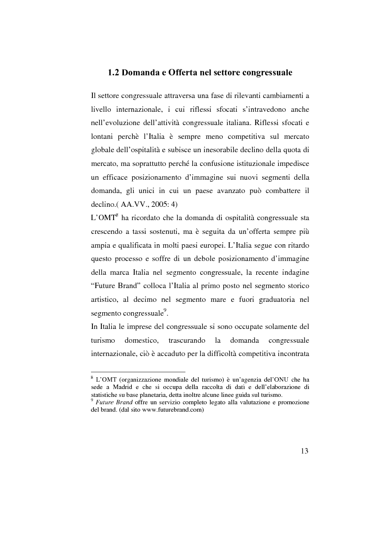 Anteprima della tesi: Il turismo congressuale in Campania, Pagina 10