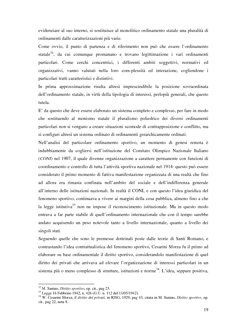 Anteprima della tesi: La responsabilità sportiva nell'ordinamento italiano e statunitense, Pagina 10