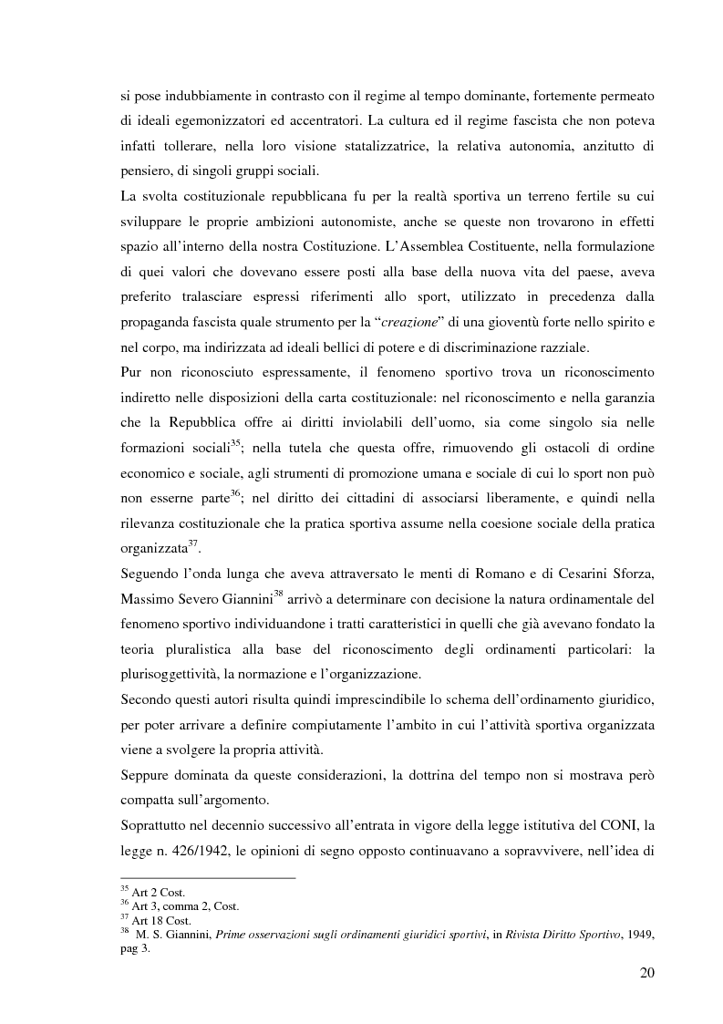 Anteprima della tesi: La responsabilità sportiva nell'ordinamento italiano e statunitense, Pagina 11