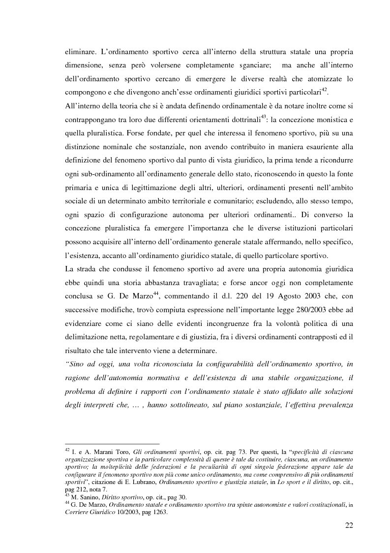 Anteprima della tesi: La responsabilità sportiva nell'ordinamento italiano e statunitense, Pagina 13