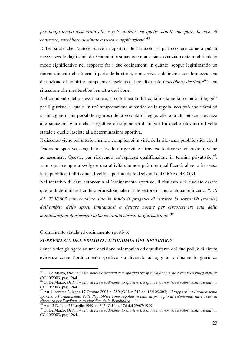 Anteprima della tesi: La responsabilità sportiva nell'ordinamento italiano e statunitense, Pagina 14