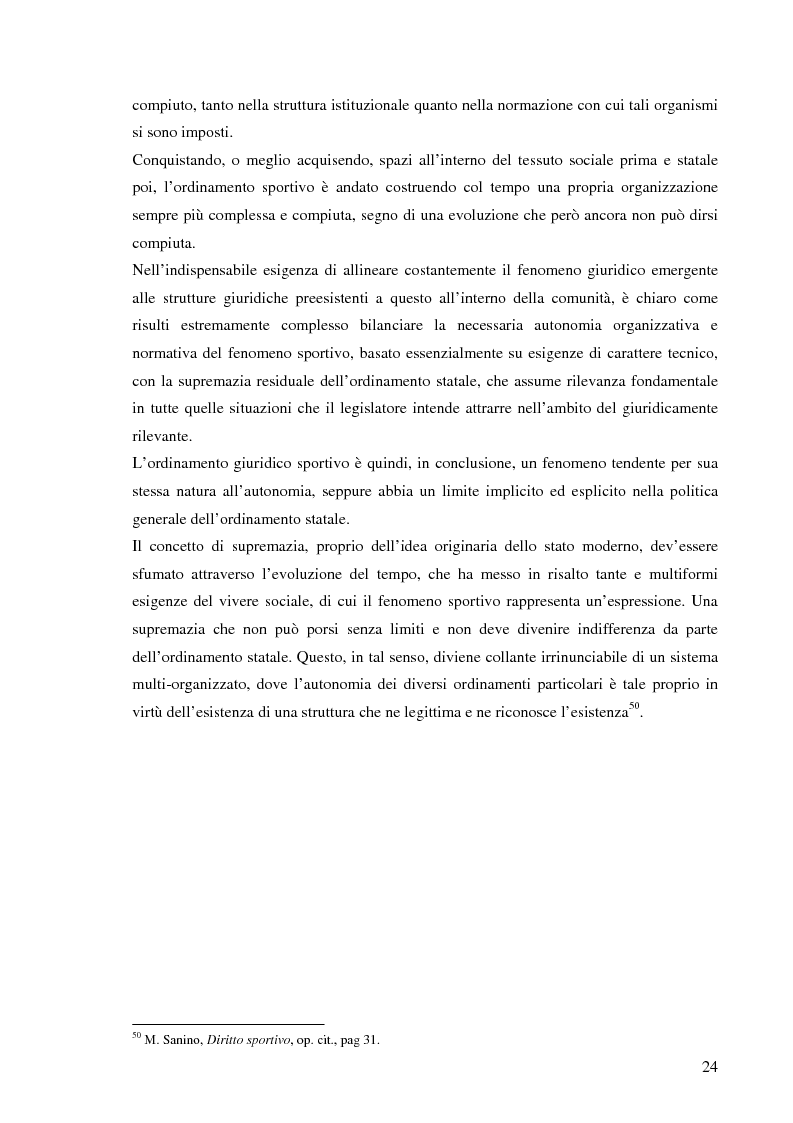 Anteprima della tesi: La responsabilità sportiva nell'ordinamento italiano e statunitense, Pagina 15