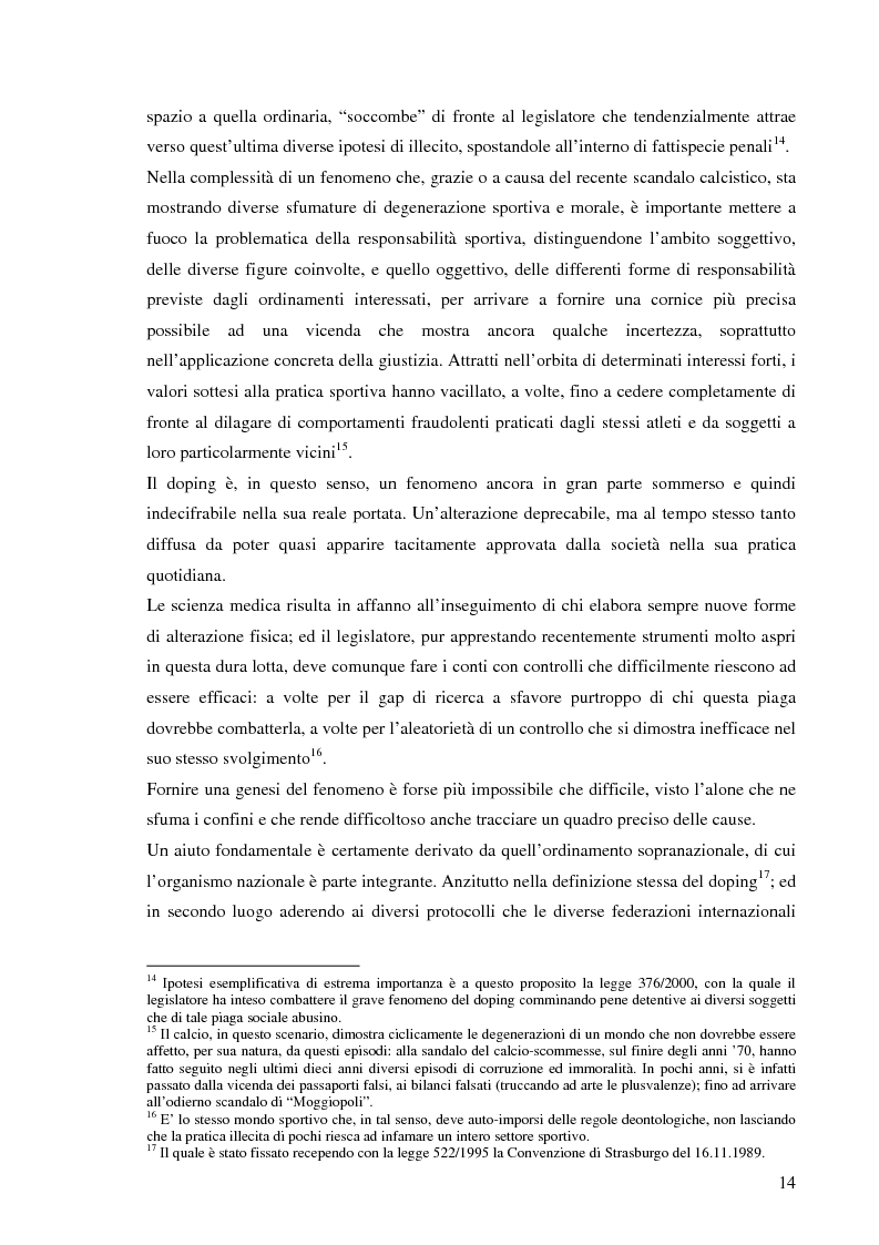 Anteprima della tesi: La responsabilità sportiva nell'ordinamento italiano e statunitense, Pagina 5