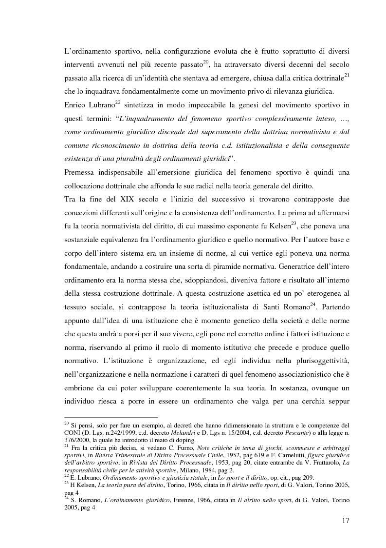 Anteprima della tesi: La responsabilità sportiva nell'ordinamento italiano e statunitense, Pagina 8