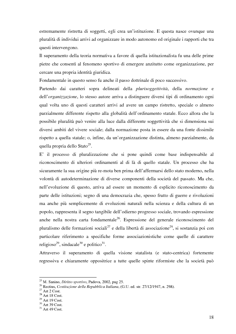 Anteprima della tesi: La responsabilità sportiva nell'ordinamento italiano e statunitense, Pagina 9