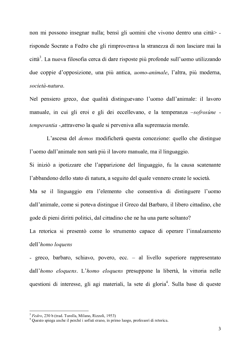 Anteprima della tesi: Le passioni nella retorica di Aristotele, Pagina 3
