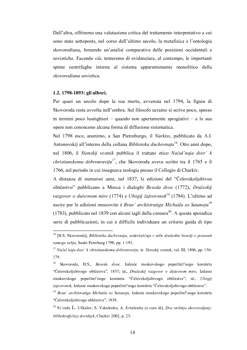 Anteprima della tesi: Il dialogo di H.S. Skovoroda ''Beseda 1-ja narecennaja Observatorium (Sion)'': fonti bibliche e patristiche, Pagina 10