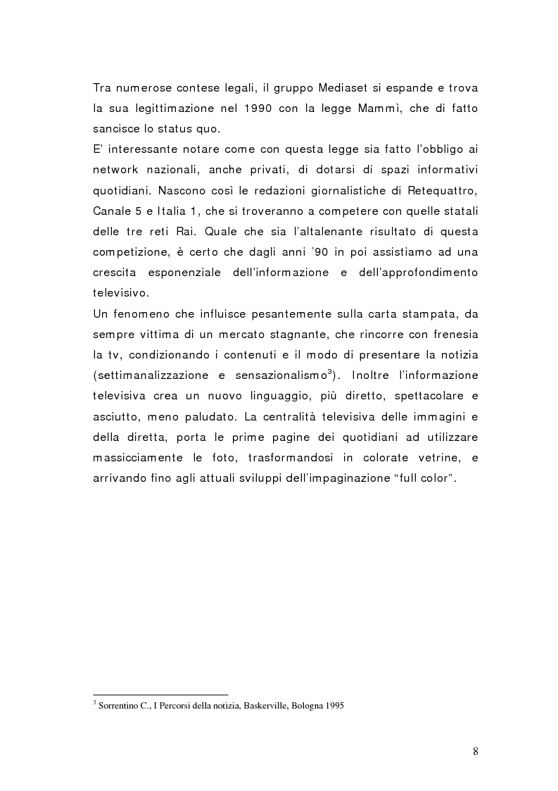 Anteprima della tesi: Raccontare il locale - Un'analisi della stampa fiorentina, Pagina 6