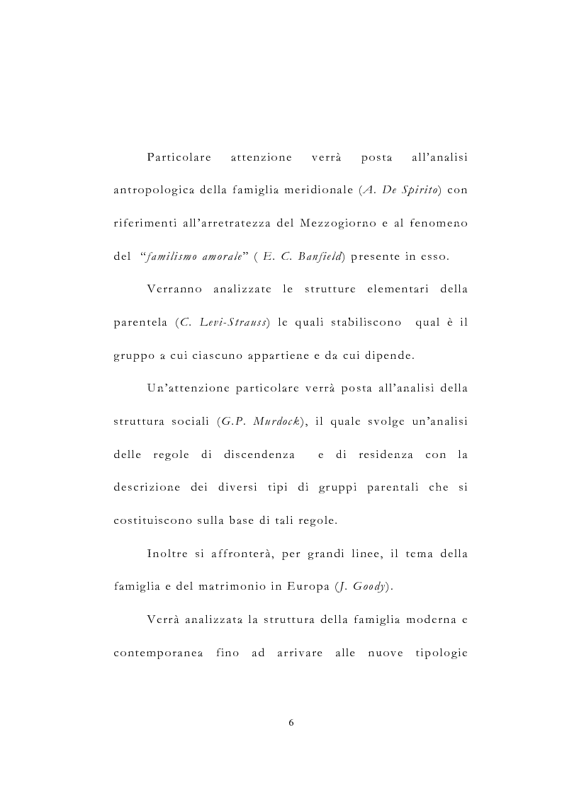 Anteprima della tesi: La famiglia: tipologie e forme, Pagina 2