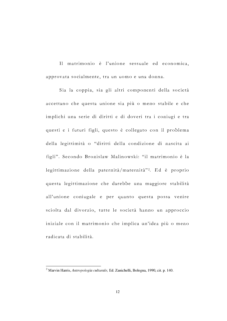 Anteprima della tesi: La famiglia: tipologie e forme, Pagina 8