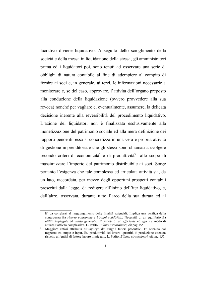 Anteprima della tesi: Il bilancio finale nella liquidazione societaria, Pagina 4