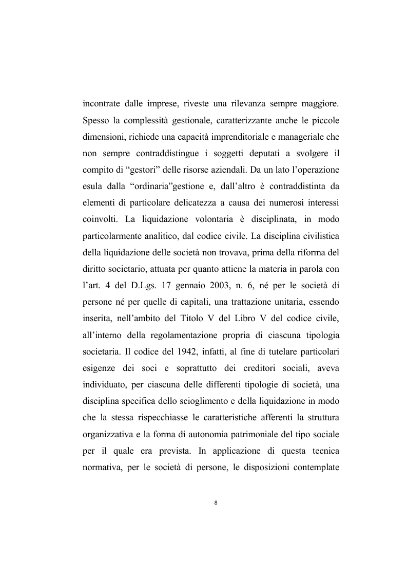Anteprima della tesi: Il bilancio finale nella liquidazione societaria, Pagina 7