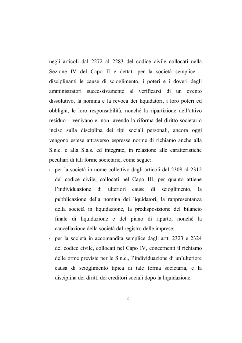 Anteprima della tesi: Il bilancio finale nella liquidazione societaria, Pagina 8