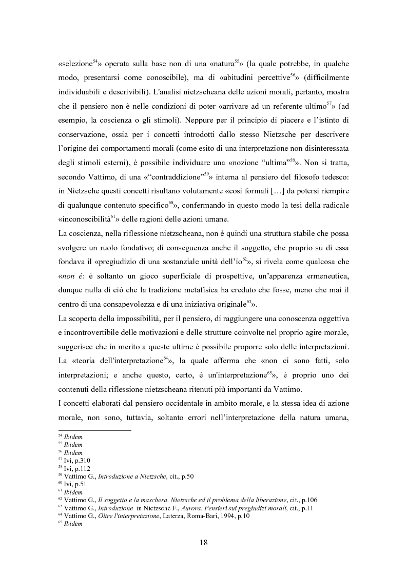 Anteprima della tesi: Secolarizzazione ed indebolimento dell'essere: l'interpretazione di Nietzsche ed Heidegger proposta da Vattimo per la società post-moderna, Pagina 10