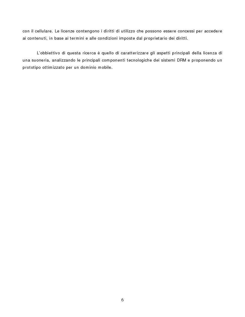 Anteprima della tesi: Caratterizzazione e Prototipizzazione di un Sistema DRM per Suonerie Telefoniche, Pagina 2