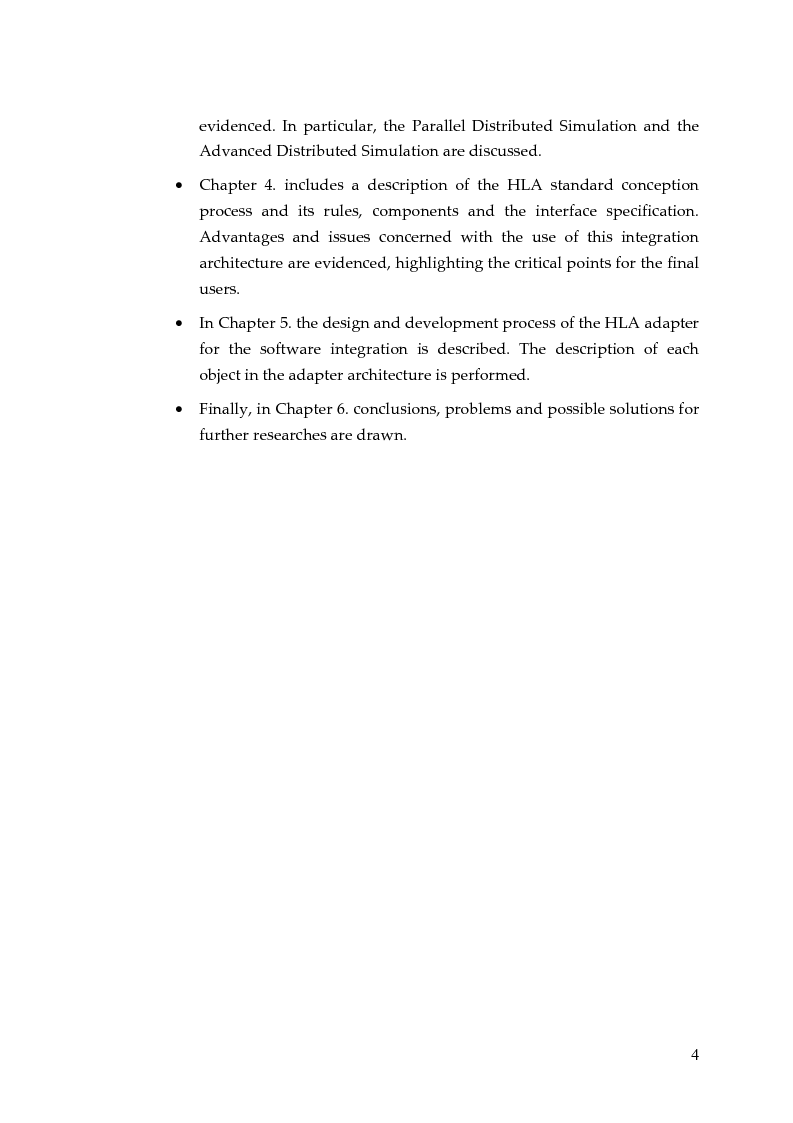 Anteprima della tesi: Discrete-Event Simulation in Distributed Manufacturing: Development of a HLA Adapter for Software Integration, Pagina 4